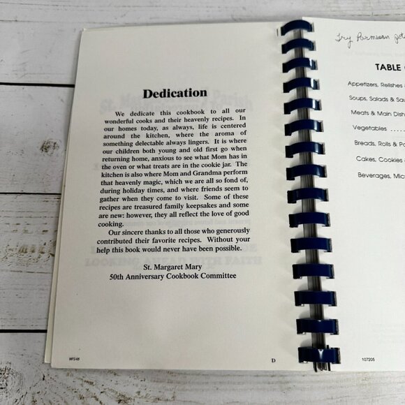 Our Favorite Recipes St Margaret Mary Parish 50th Anniversary Cookbook Paperback - Picture 6 of 12